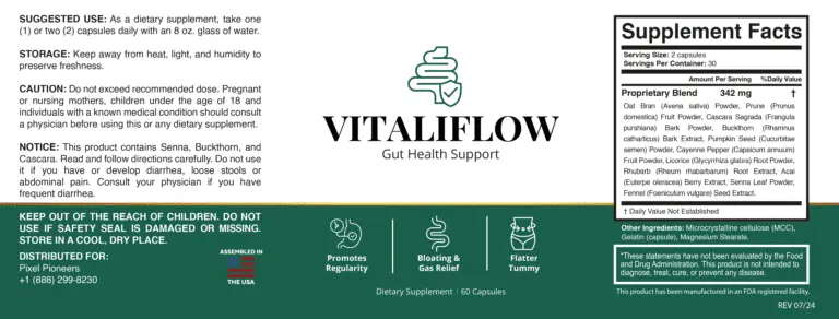 vitaliflow label